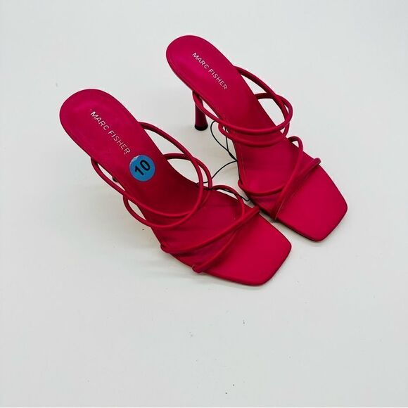 Marc Fisher Barbie Pink Strappy Heels sz 10 - Picture 2 of 9